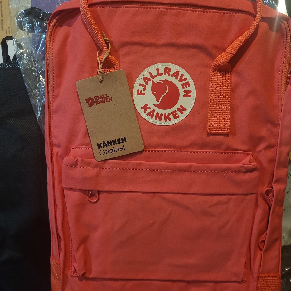 Fjallraven Kanken Peach Pink Backpack